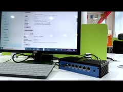 Intel Pentium 4415U Prozessor Firewall Mini-PC mit Lüfterfreiem Kühlsystem 6 Ethernet