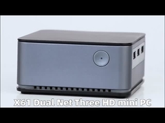 Intel Celeron 11. Generation N5105 Mini Computer LPDDR4X 16 GB mit Dual LAN 3 HDMI