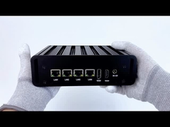 Intel N100 4 LAN Dual COM Industrial Mini Fanless PC mit WIFI DDR4 16G RAM Windows Linux