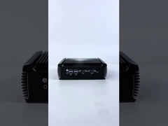 Intel Core i3 7100U Mini-PC, lüfterloser Industrie-PC, 16 GB RAM, mit 2 LAN, 2 COM-Anschlüssen