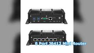Powerful J6412 Mini PC 6 Port Soft Router Firewall