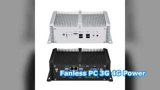 Industrieller lüfterloser PC 3G 4G Dual LAN COM
