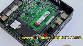 Intel Celeron J6412 Industrial Mini PC 4 Core 4 Thread mit Dual LAN Dual COM