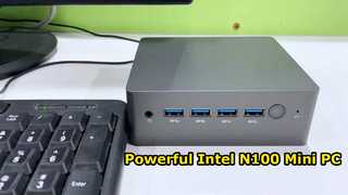 Intel N100 Prozessor Dual LAN Mini PC mit vier USB DDR4 46 GB RAM für das Home Office