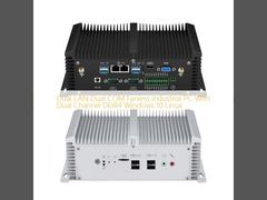 Lüfterloser Industrie-PC Dual LAN Dual COM Win10 Linux