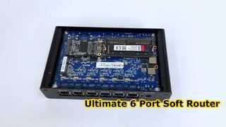 Mini-PC mit Intel Pentium 4415U-Prozessor und 6 Intel I225-Gigabit-LAN-Ports