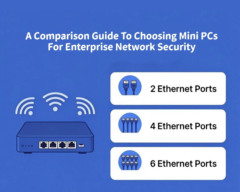 Neueste Unternehmensblogs über Dual LAN 4 LAN oder 6 LAN? Ein Vergleichsleitfaden zur Auswahl von Mini-PCs für die Netzwerksicherheit in Unternehmen