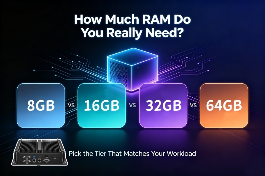 Neueste Unternehmensblogs über 8GB vs 16GB vs 32GB vs 64GB Mini PC: How Much RAM Do You Really Need?