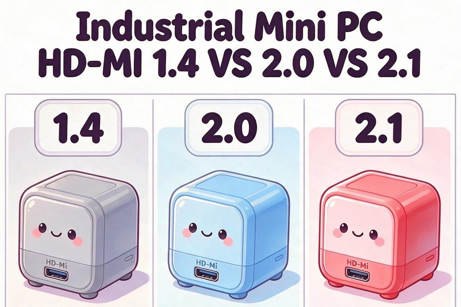 Neueste Unternehmensblogs über Industrial Mini PC HD-MI 1.4 VS 2.0 VS 2.1: Display Interface Comparison for 4K 8K Industrial Monitoring