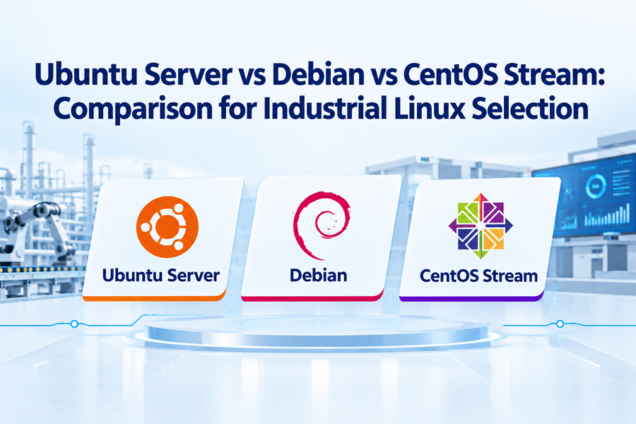 Neueste Unternehmensblogs über Ubuntu Server vs Debian vs CentOS Stream: Vergleich für die Auswahl von Industrial Linux