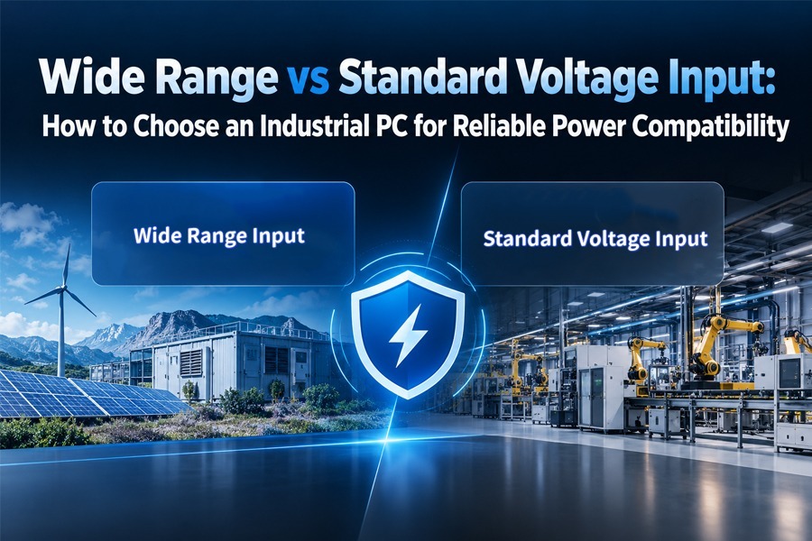 Neueste Unternehmensblogs über Wide Range vs Standard Voltage Input: How to Choose an Industrial PC for Reliable Power Compatibility