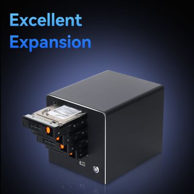 kaufen NAS-Server N2940 Single-Network-Anschluss, Vier-Schacht-Host-Attached-Storage-Gehäuse Online-Herstellung