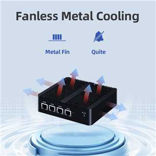 kaufen Intel N150 Prozessor mit vier LAN-Anschlüssen und zwei COM-Anschlüssen, 1 HDMI, 1 DP, industrieller Mini-PC Online-Herstellung