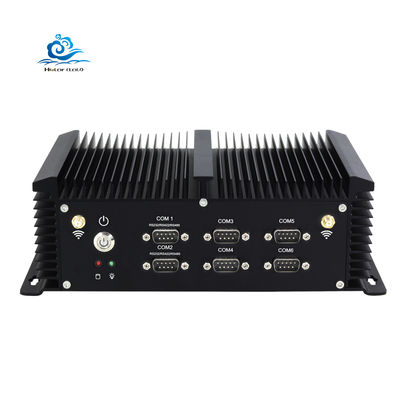 kaufen Intel Core i5-4200U Industrial Mini PC mit 6*RS232 RS422 RS485 8*USB und IP68 bewerteten Ventilatorlosen eingebetteten Computer Online-Herstellung