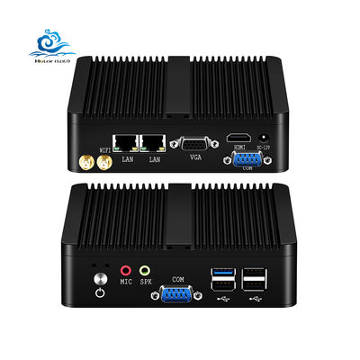 kaufen Lüfterloser Industrie-Mini-PC mit Windows 10/Linux-Unterstützung, kompaktes Aluminiumgehäuse, 133 mm*125 mm*40 mm Online-Herstellung