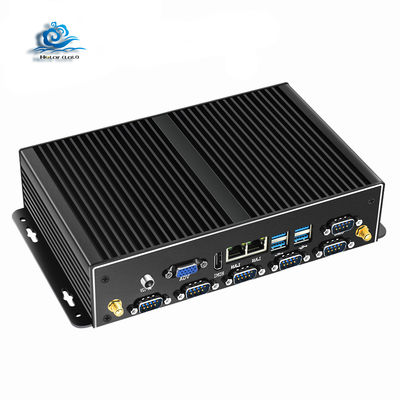 kaufen Lüfterloser Industrie-PC mit 6*RS232/485 und 8*USB-Anschlüssen mit Intel Core i5 4200U Prozessor Online-Herstellung