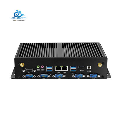 kaufen HLY J1900 Industriecomputer mit 8 USB-Anschlüssen 3G/4G LTE und kompakter Größe 235x137x55mm Ventilatorloser eingebetteter Computer Online-Herstellung