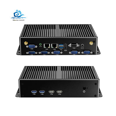 kaufen Pen-tium 3805U Fanless Industrial PC mit 6 USB-Anschlüssen und RS232 Serienabschlüssen Kompakt eingebetteter Computer Online-Herstellung