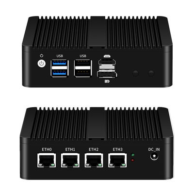 kaufen Celeron N5105 Processor With Four LAN and 1HDMI 1DP Network Mini PC Online-Herstellung