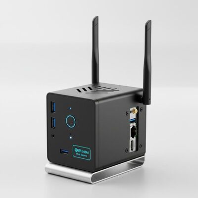 kaufen Integriertes Intel Iris Xe Grafik Tiny Desktop System mit 300M WLAN und Dual-Antennen, ideal für Büroanwendungen und nahtlose Konnektivität Online-Herstellung