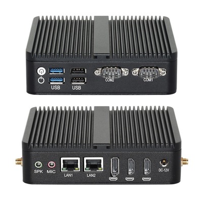 Besorgen J6412 Prozessor Mini Lüfterloser PC DDR4 Dual LAN Dual COM RS232 Triple Display Online-Herstellung