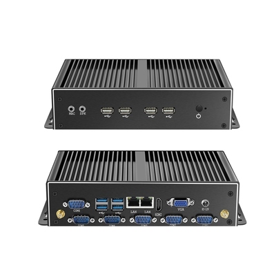 Besorgen HLY Fanless Industrial Mini PC mit Intel Core i5 4200U Dual Gigabit Ethernet und RS232 Ports Online-Herstellung