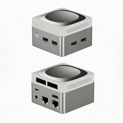 Besorgen Intel N100 Mini Cube Computer LPDDR5 Dual Gigabit Ethernet RJ45 Mini PC für Zuhause Online-Herstellung