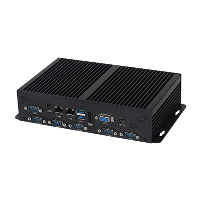 Dual LAN 6COM Fanless Intel Mini PC Core Serie Celeron 3855U Prozessoren mit MSATA SSD
