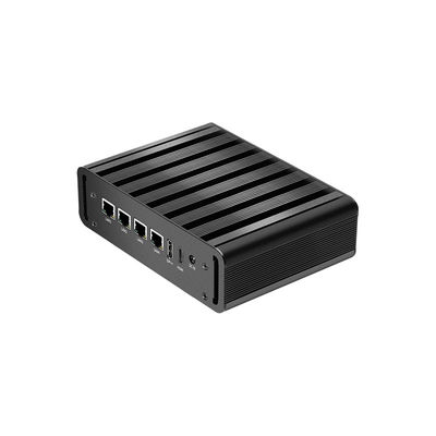 Intel N100 4 LAN Dual COM Industrial Mini Fanless PC mit WIFI DDR4 16G RAM Windows Linux
