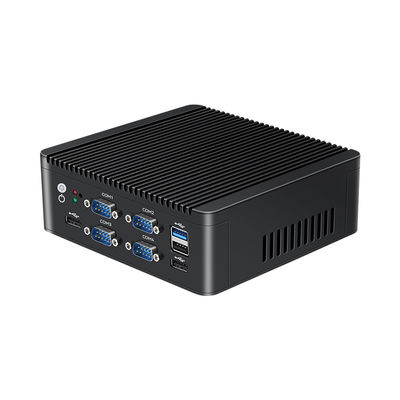 Intel N5000 J4125 4 Core Mini PC mit Dual LAN 6 COM und DDR4 bis 8G