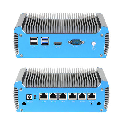 6 RJ45 Ethernet Soft Router PC mit DDR4 bis 8G und Intel Celeron 3865U Prozessor