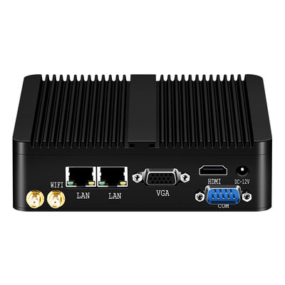 Dual LAN Dual COM Lüfterloser Industrie-PC mit Intel Celeron N-Serie-Prozessoren