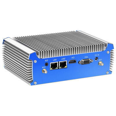 Intel-Reihe Ventilatorloser Industrie-PC mit 2LAN 2COM und Unterstützung von Dual-Screen-Display