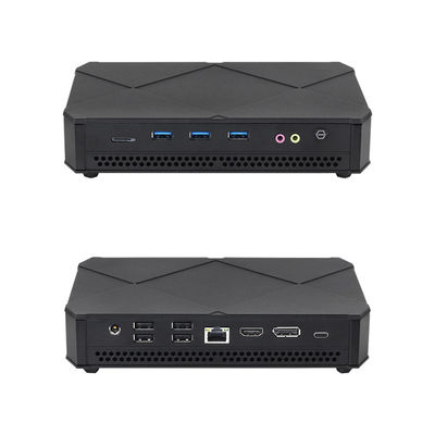Intel Core i5-Serie Schwarzer Mini-PC mit Dual M.2 SSD 2280 Dual stabilen Kühlventilatoren