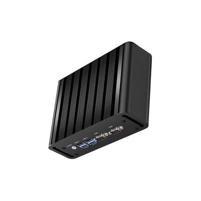 2LAN 2COM Lüfterloser Industrie-PC Intel Core i5 Prozessor Aluminium-Chassis-Computer