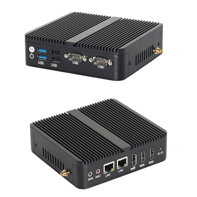 Intel Celeron J6412 Prozessor mit DDR4 16 GB RAM und 2 HD Industrial Fanless PC