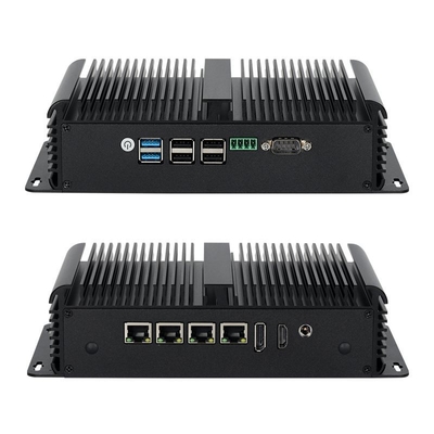 Intel N100 Prozessor mit vier LAN, Dual-COM und sechs USB Industrie-Mini-PC