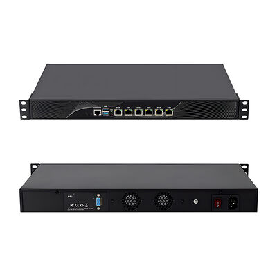 1U Firewall-Router mit Intel Pentium 4405U Prozessor, 6 Intel I225 2,5G Netzwerkkarte LAN DDR4, 2 USB 3.0 Win7 Win10 Mini-Computer