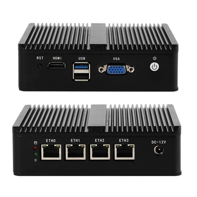 DDR3 8GB Firewall Mini PC Router mit Intel Celeron N2830 Lüfterlose Kühlmethode